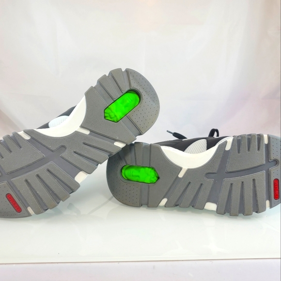 NWT$995 Versace Squalo White Black Chunky Sneakers Sz 44 IT-  11 US - Picture 15 of 16